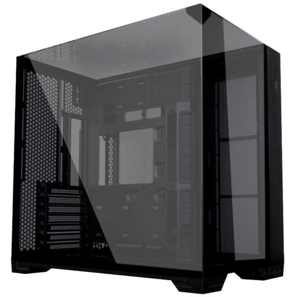 Lian Li O11 Vision Compact Black – Black EATX(under 280mm)/ATX 2 top panels 360AIO Tower PC Case