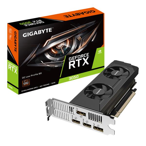 VGA Gigabyte GeForce® RTX 3050 6GB OC Low Profile