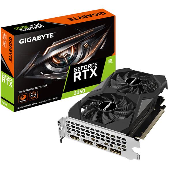 GIGABYTE GeForce RTX 3050 WINDFORCE OC V2 6G NVIDIA 6 GB GDDR6