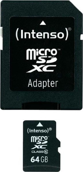 INTENSO MICROSD 64GB 12-20 CLASS 10 -AD