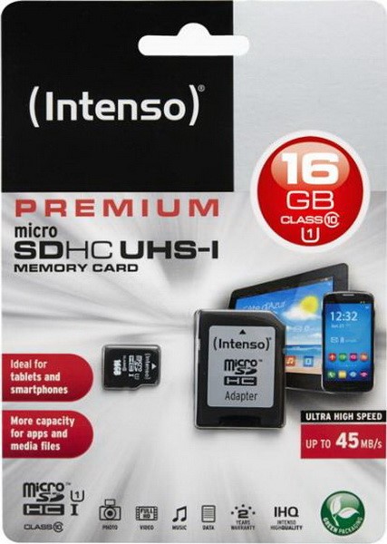 INTENSO MICROSD 16GB 10-45 UHS-I