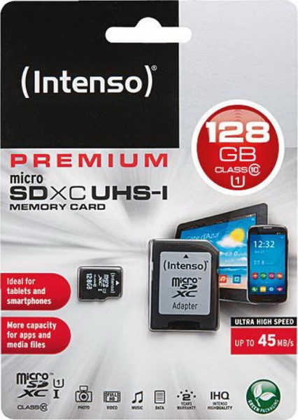 INTENSO MICROSD 128GB 10-45 UHS-I