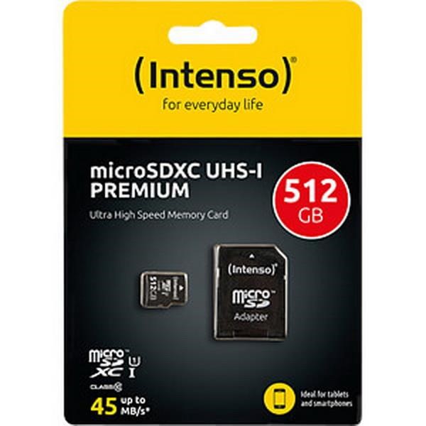 INTENSO  MICROSD 512GB UHS-I PREM CL10