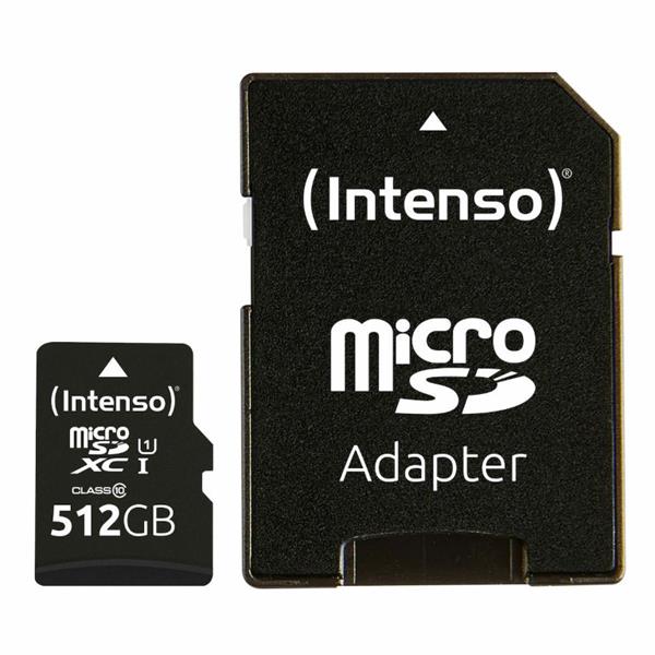 Intenso Performance microSDXC 512GB Class 10 U1 UHS-I με αντάπτορα