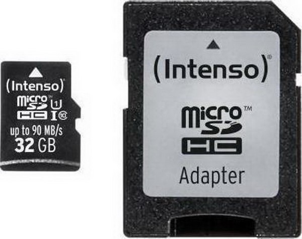 INTENSO MICROSD 32GB -90MB-S CL10 UHS-I -AD