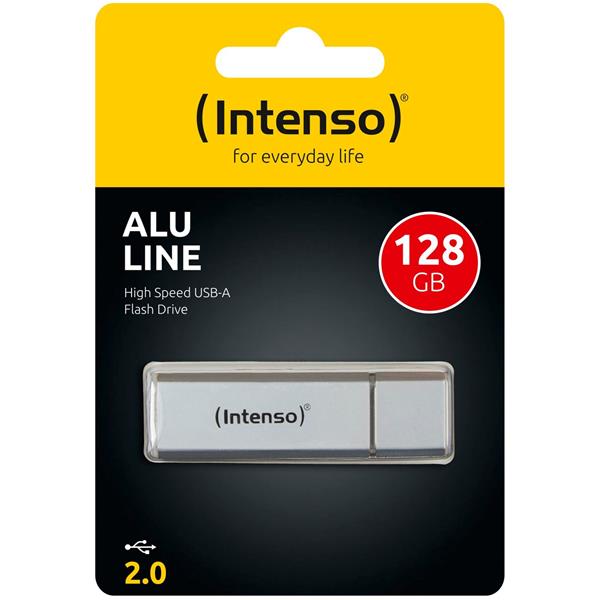 INTENSO ALU LINE SILVER 128GB USB STICK 2.0