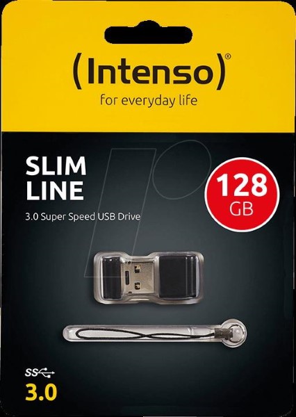 INTENSO  USB 128GB SLIM LINE BK 3.0