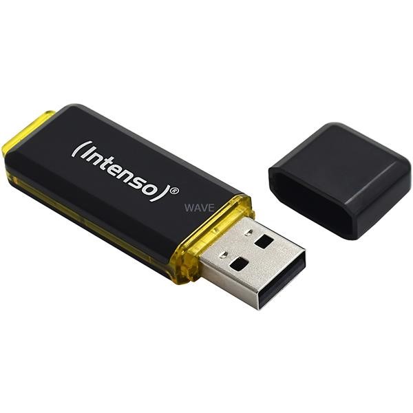 INTENSO HIGH SPEED ​​LINE 64GB, USB FLASH DRIVE BLACK - YELLOW, USB 3.1