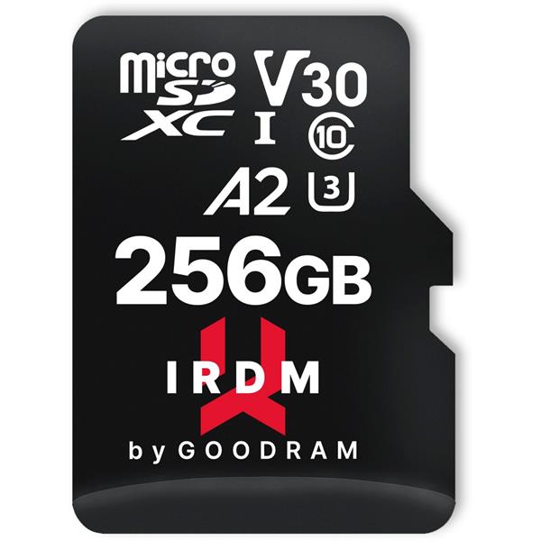 GOODRAM IRDM MICROSDXC     256GB V30 UHS-I U3 + ADAPTER