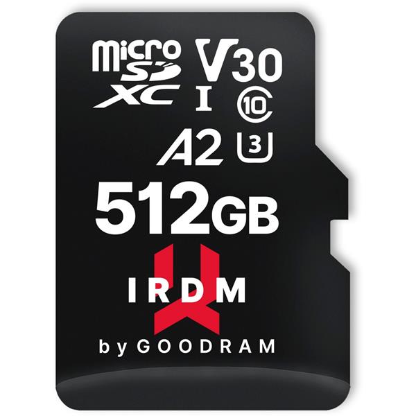 GOODRAM IRDM MICROSDXC     512GB V30 UHS-I U3 + ADAPTER