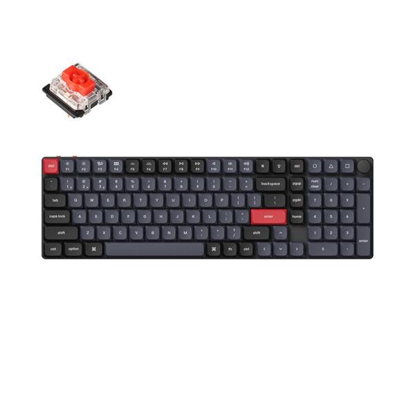 Keychron K17 Pro (K17P-H1) QMK/VIA Wireless Custom Mechanical Keyboard-Red Switch-Hot Swap-96% US