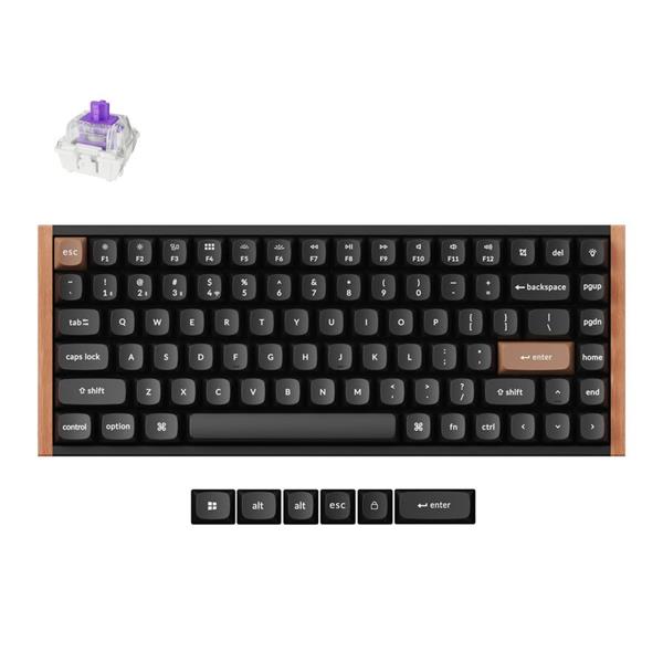 Keychron K2 HE (K2H-F1) Wireless Magnetic Hall Effect RGB Keyboard  US  Special Wood Edition