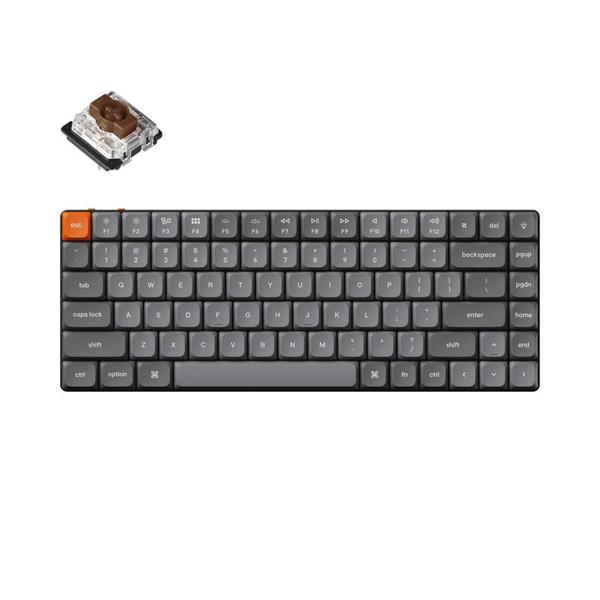 Keychron K3 Max (K3M-H3) QMK/VIA Wireless Custom Mechanical Keyboard-Brown Switch Hot-Swap 75% US