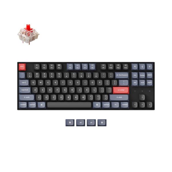 Keychron K8 Pro (K8P-H1) QMK/VIA Wireless Mechanical Keyboard – Red Switch – Hot Swap- 80% US