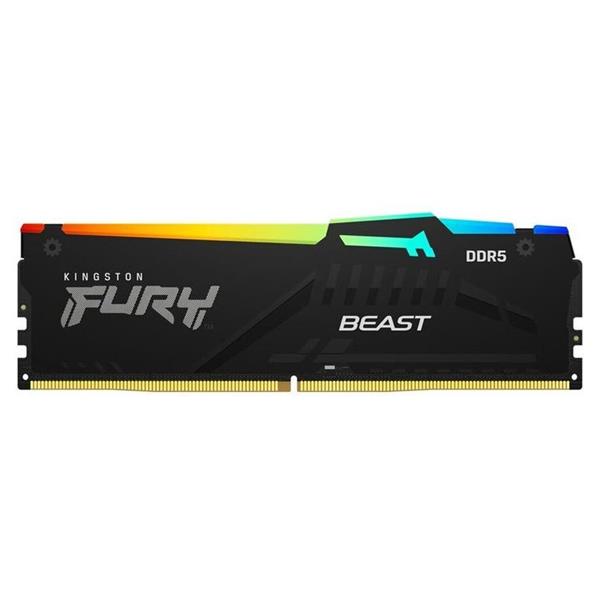 KINGSTON Memory  FURY Beast Black RGB DDR5, 5200MT/s, 8GB