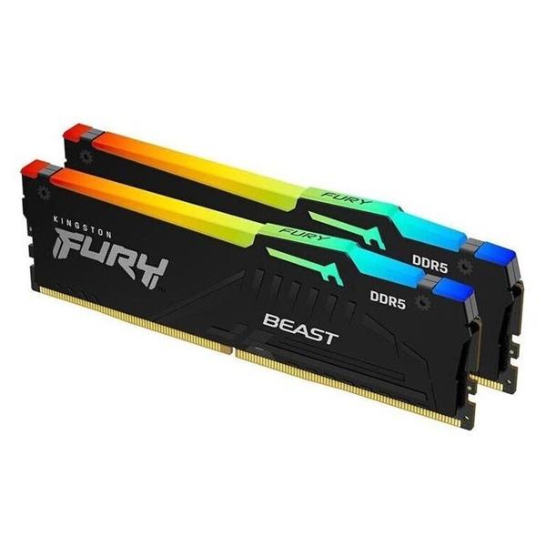 KINGSTON Memory  FURY Beast Black RGB DDR5, 6000MT/s, 32GB KIT OF 2 EXPO