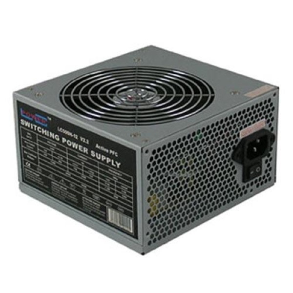 LC-POWER PSU MAX 500W PEAK ATX 120MM FAN APFC 1XPCIE 4XSATA V2,2 SILVER