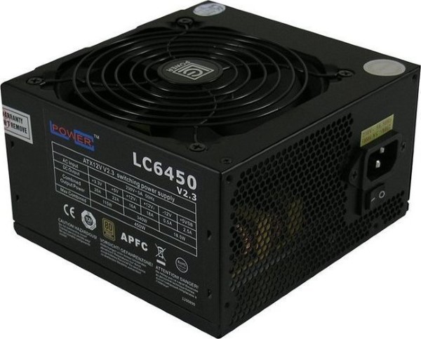 LC POWER POWER SUPPLY SUPER SILENT 450W - V2.3 80 PLUS BRONZE