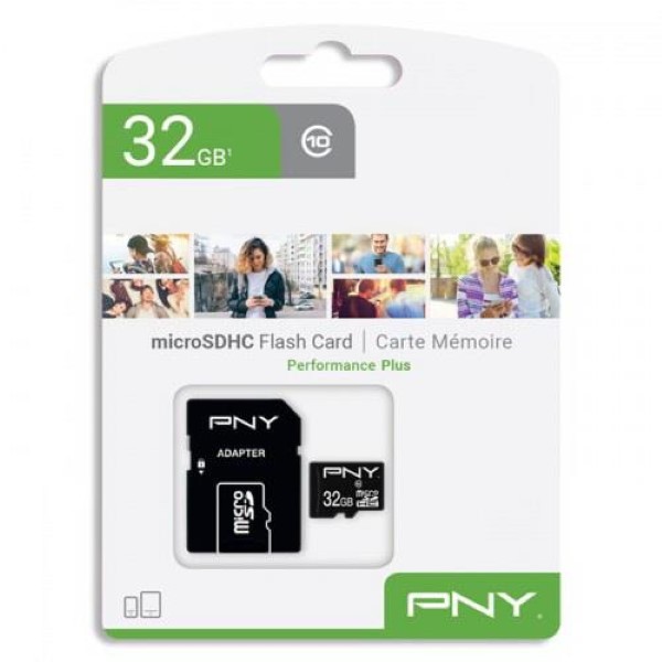 KΑΡΤΑ ΜΝΗΜΗΣ PNY MICROSDHC UHS-I U1 32GB CLASS 10  W:10MB R:100MB