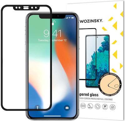 Wozinsky super tough full glue tempered glass full screen with frame case friendly Apple iphone xr / iphone 11 black