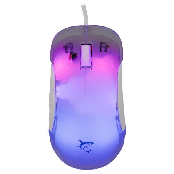 WHITE SHARK RGB WIRED GAMING MOUSE GM-5017 12800 DPI WHITE