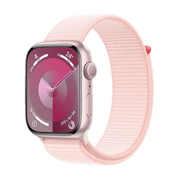 APPLE WATCH SERIES 9 GPS 45MM PINK ALUMINIUM CASE WITH SPORT LOOP - LIGHT PINK