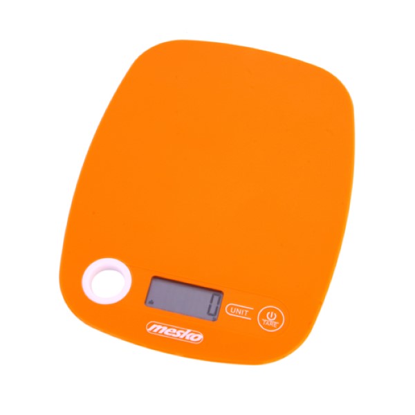 MESKO KITCHEN SCALE WITH HOLE TO HANG ORANGE