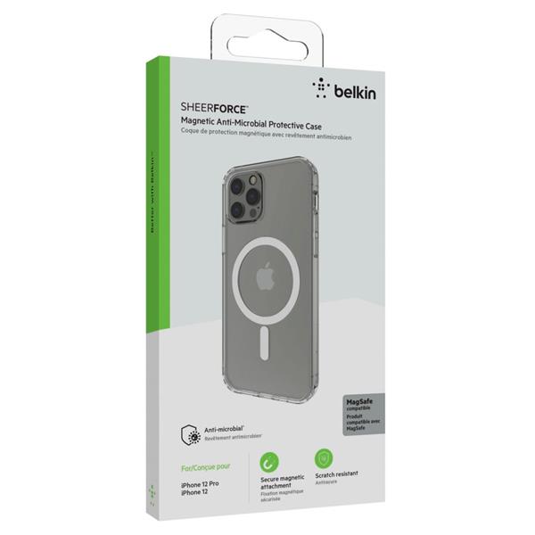 BELKIN SHEERFORCE MAGNETIC CASE IPHONE 12/12PRO MSA002BTCL