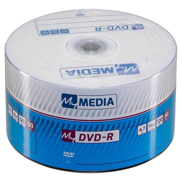 1X50 MYMEDIA DVD-R 4,7GB 16X SPEED