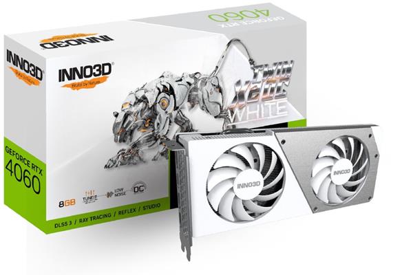 INNO3D GEFORCE® RTX 4060 8GB TWIN X2 OC WHITE