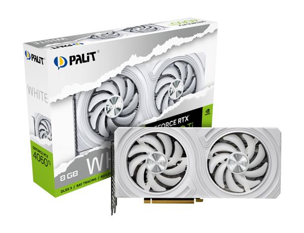 VGA Palit GeForce® RTX 4060 TI  8GB White