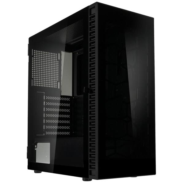 Kolink Observatory HF Glass Core Midi Tower Case – Black No Fans