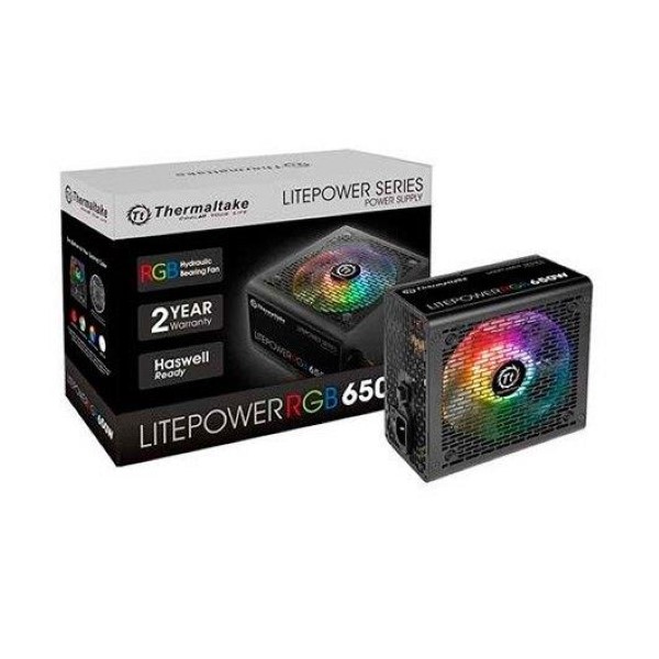 THERMALTAKE POWER SUPPLY ATX 650W LITEPOWER RGB BLACK PS-LTP-0650NHSANE-1