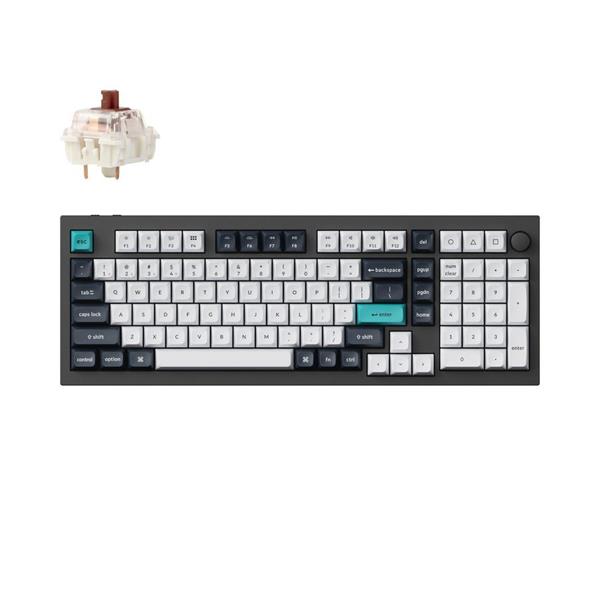 Keychron Q5 Max (Q5M-M3) QMK/VIA Wireless Custom Mechanical Keyboard-Brown Switch 96% US Layout