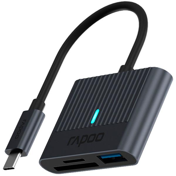 RAPOO USB-C CARD READER GREY