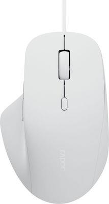 RAPOO N500 WHITE WIRED OPTICAL SILENT MOUSE