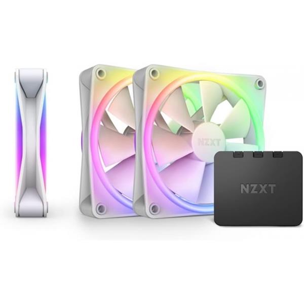 NZXT F120 RGB Duo Triple Pack White