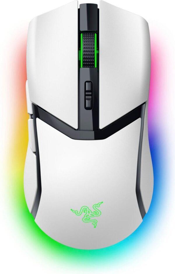 RAZER COBRA PRO WHITE – WIRELESS GAMING MOUSE – 30000 DPI – RGB UNDERGLOW – BLUETOOTH / 2.4GHZ – 77G