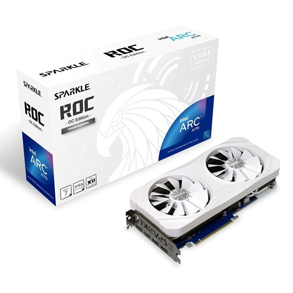 VGA SPARKLE Intel ARC A770 16GB ROC Luna OC White Edition