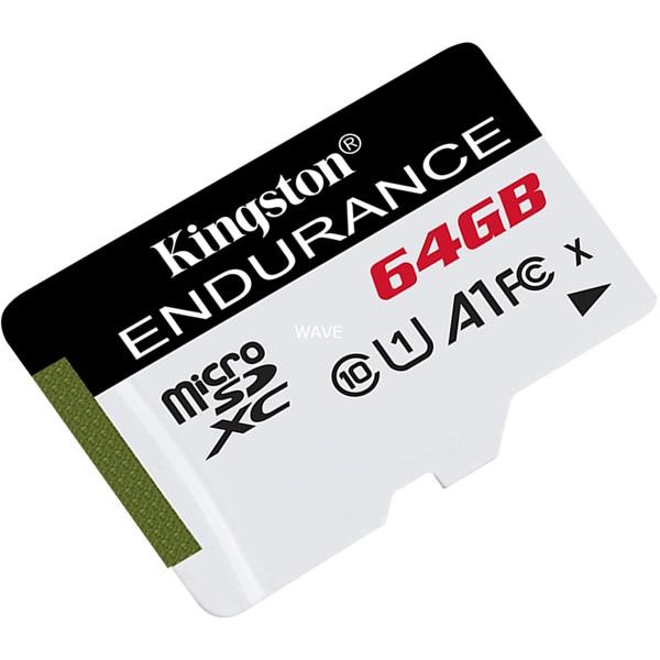 KINGSTON HIGH ENDURANCE 64 GB MICROSDXC, MEMORY CARD  WHITE / BLACK, UHS-I  U1 , CLASS 10