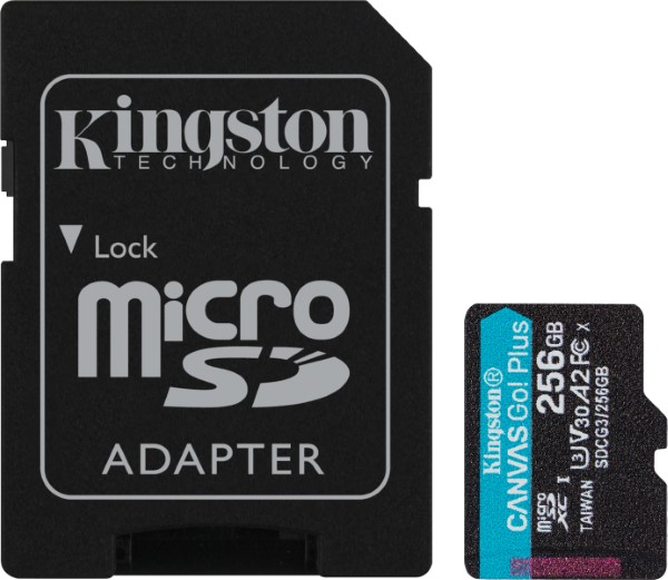 KINGSTON MICROSD256GB CANVAS GO! PLUS AD