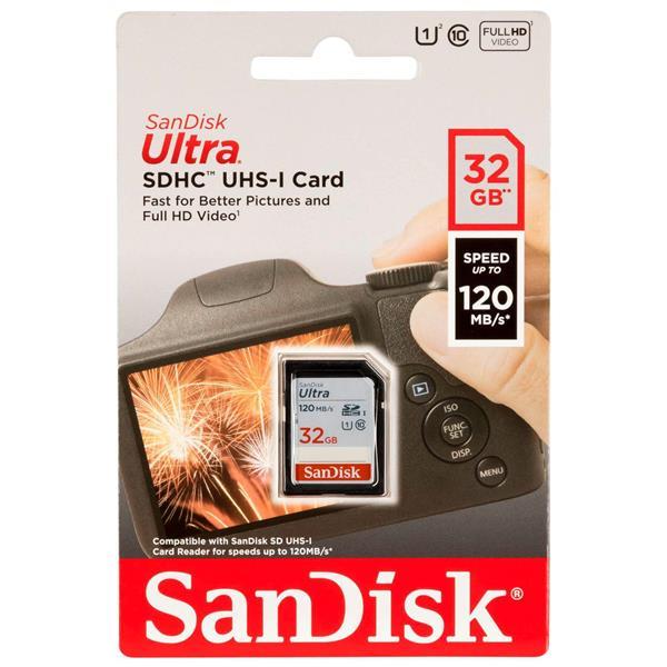 SANDISK ULTRA SDHC UHS-I    32GB 120MB/S       SDSDUN4-032G-GN6IN