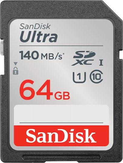 SanDisk Ultra SDXC UHS-I    64GB 140MB/s