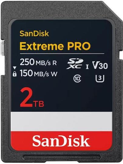 SanDisk Extreme Pro SDXC 2TB UHS-I C10 U3 V30