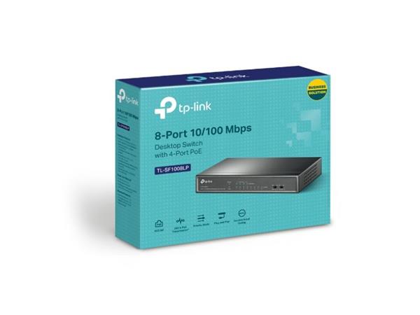 Tp-Link 8-Port 10-100Mbps Desktop Switch With 4-Port Poe Tl-Sf1008Lp Tl-Sf1008Lp