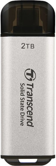 Transcend SSD ESD300S    2TB USB-C silver