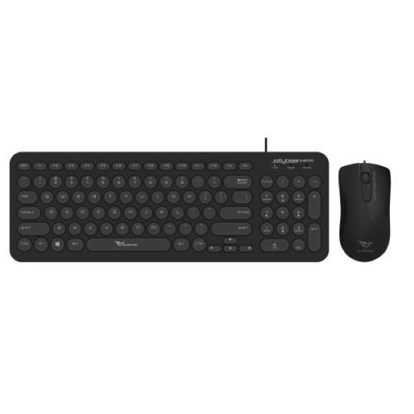 ALCATROZ WIRED MOUSE AND KEYBOARD JELLYBEAN U2000 BLACK