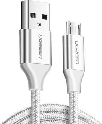 Ugreen Charging Cable Us290 Micro Silver 2M 60153 2A