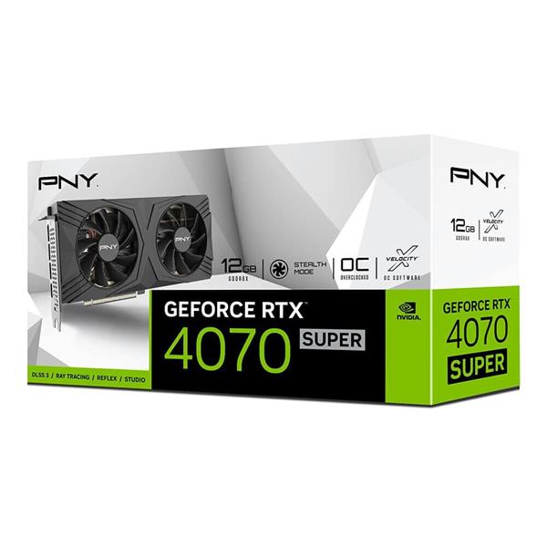 VGA PNY GeForce® RTX 4070 SUPER 12GB Verto Dual Fan OC