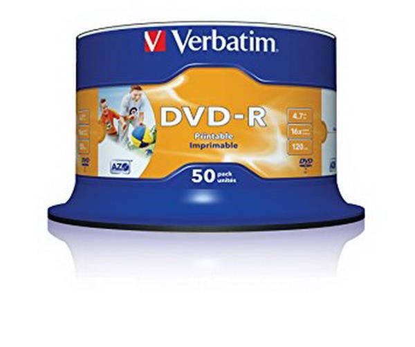 VERBATIM DVD-R 16X 4.7GB CB VERB PR. 50ST